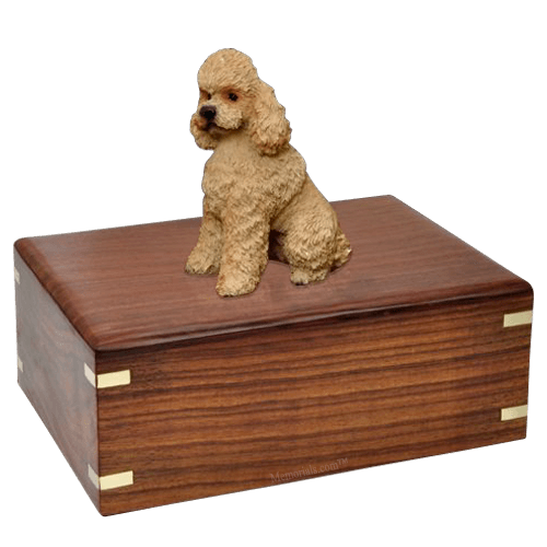 Poodle Apricot Sport Cut Doggy Urns